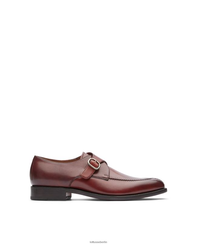 Lottusse Männer Premium-Crust-Anilin-Kalbsmonks 22LP095 braun Schuhwerk
