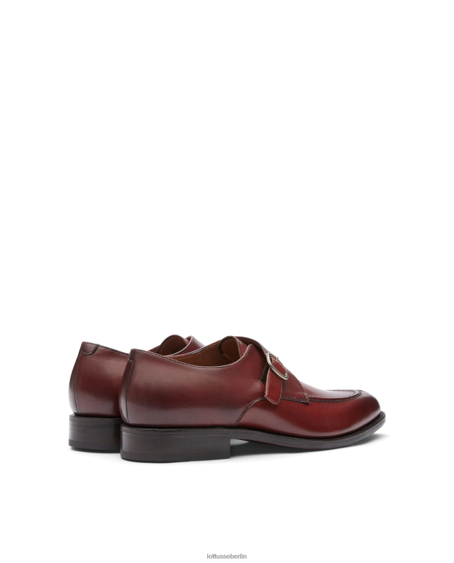 Lottusse Männer Premium-Crust-Anilin-Kalbsmonks 22LP095 braun Schuhwerk