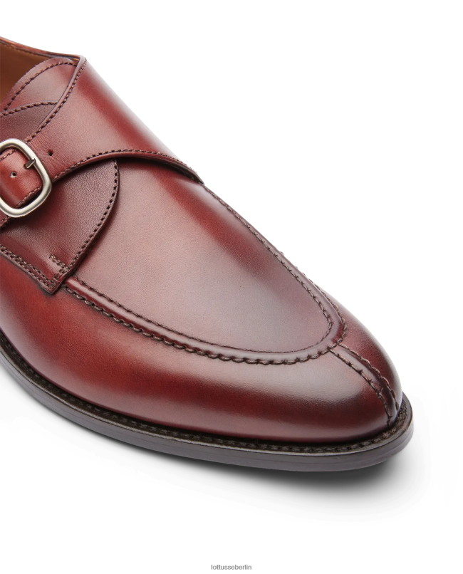 Lottusse Männer Premium-Crust-Anilin-Kalbsmonks 22LP095 braun Schuhwerk