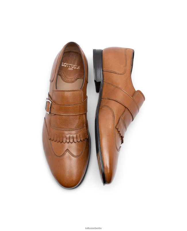 Lottusse Männer Verona bürstet Kalbsmönche ab 22LP088 braun Schuhwerk
