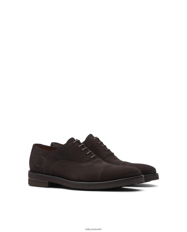 Lottusse Männer Holborn-Wildleder-Kalbs-Oxford 22LP016 Mokka Schuhwerk