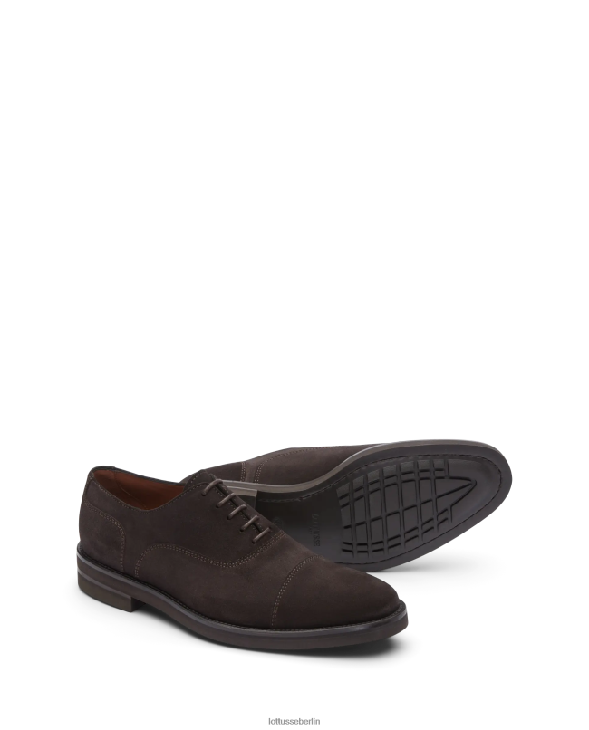 Lottusse Männer Holborn-Wildleder-Kalbs-Oxford 22LP016 Mokka Schuhwerk