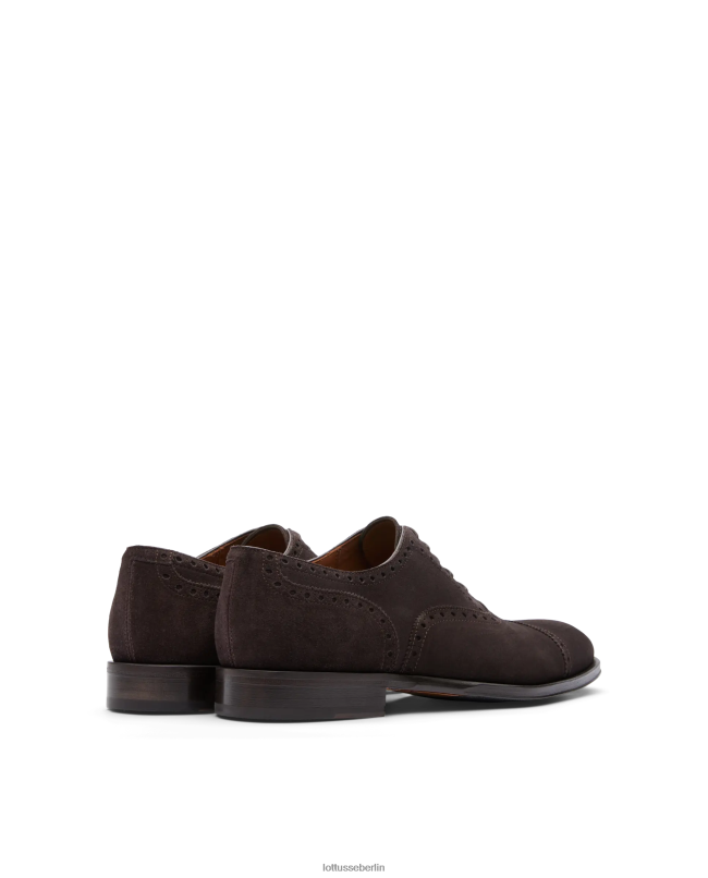 Lottusse Männer Lenox-Wildleder-Kalb-Oxford 22LP0138 Mokka Schuhwerk