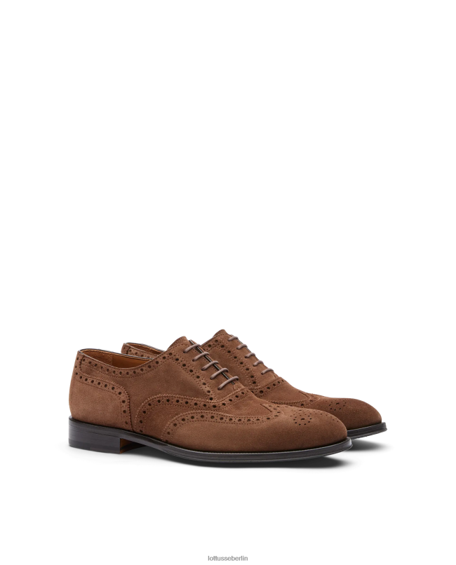 Lottusse Männer Lenox-Wildleder-Kalb-Oxford 22LP0140 braun Schuhwerk