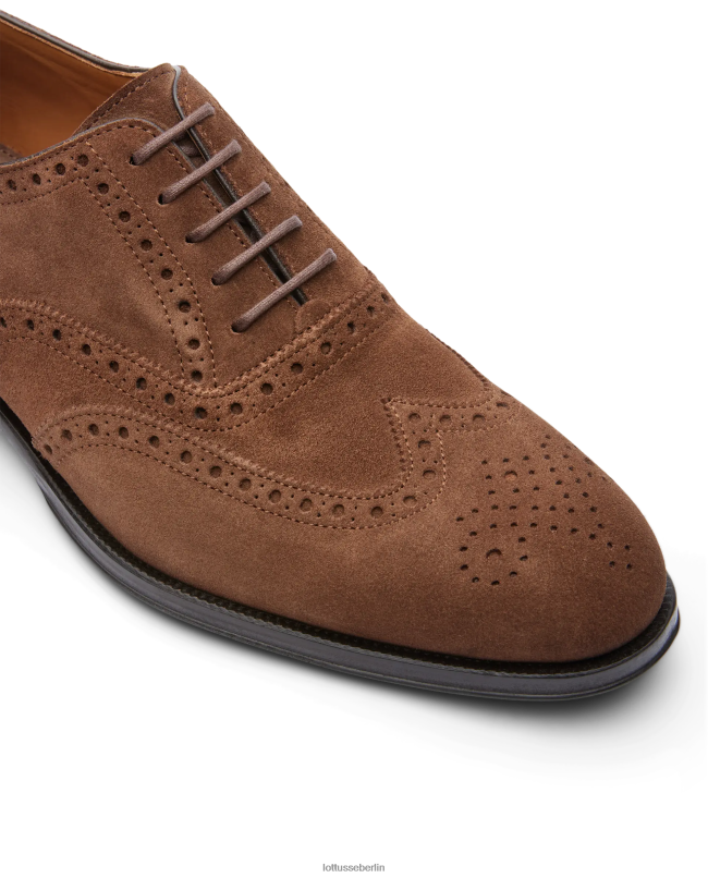 Lottusse Männer Lenox-Wildleder-Kalb-Oxford 22LP0140 braun Schuhwerk