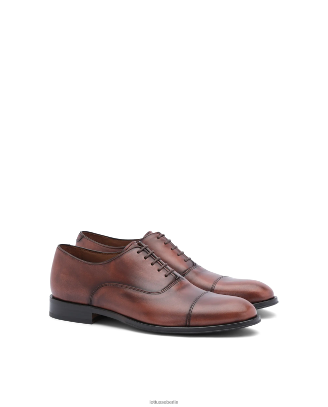 Lottusse Männer Lenox bürstet Kalb Oxford ab 22LP0137 braun Schuhwerk
