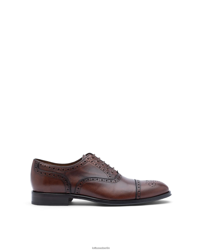 Lottusse Männer Lenox bürstet Kalb Oxford ab 22LP0139 braun Schuhwerk
