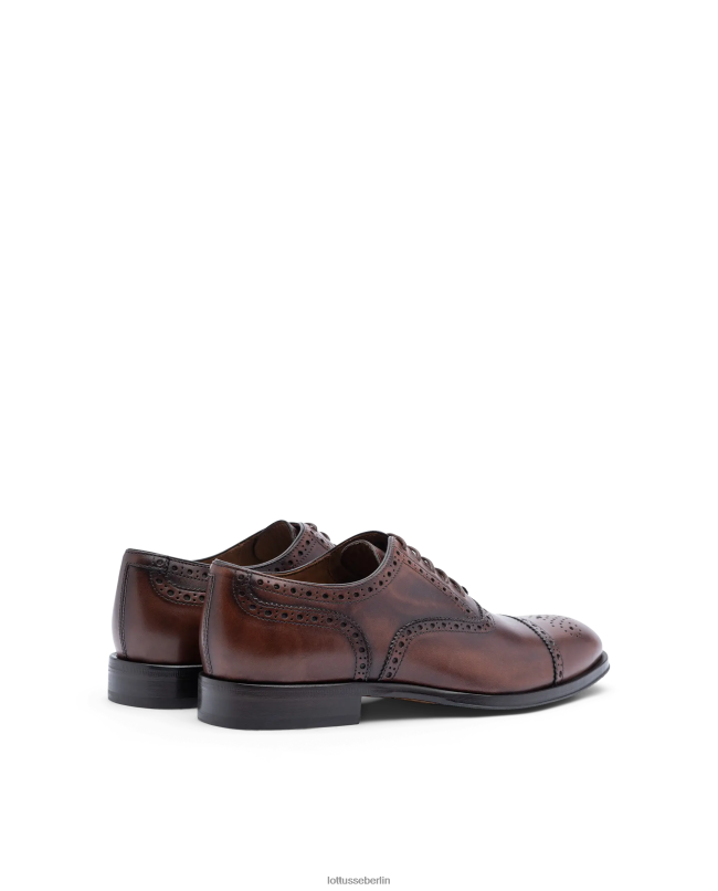 Lottusse Männer Lenox bürstet Kalb Oxford ab 22LP0139 braun Schuhwerk