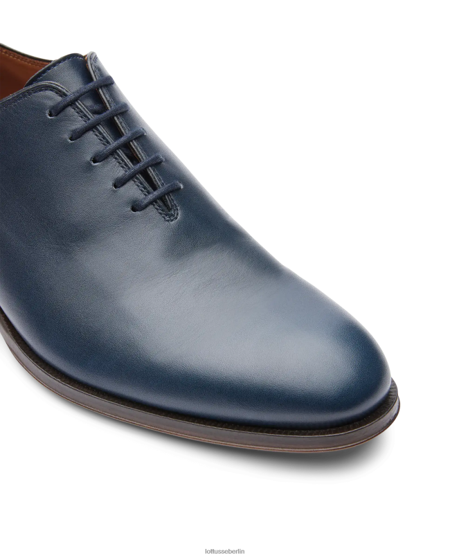Lottusse Männer Lenox bürstet Kalb Oxford ab 22LP014 Marineblau Schuhwerk