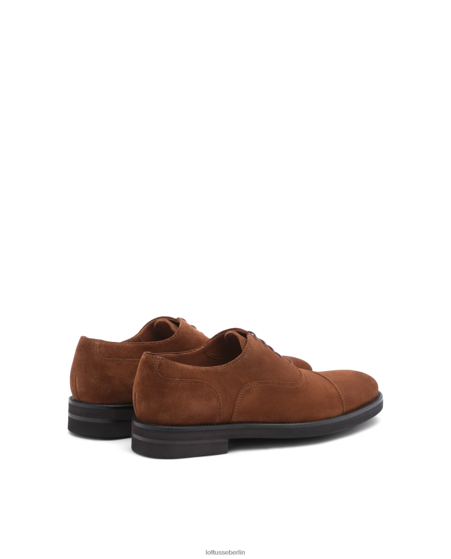 Lottusse Männer Oxford-Schuhe aus Holborn-Kalbswildleder 22LP0144 braun Schuhwerk