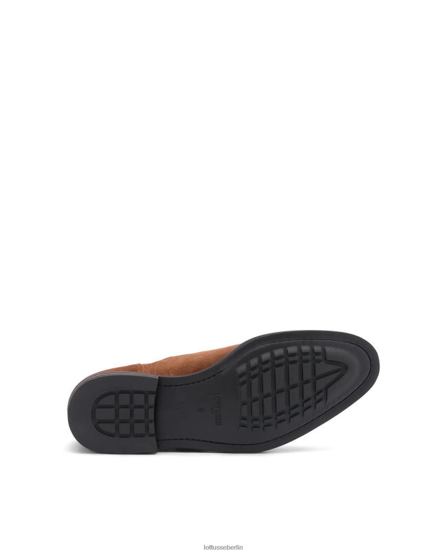Lottusse Männer Oxford-Schuhe aus Holborn-Kalbswildleder 22LP0144 braun Schuhwerk