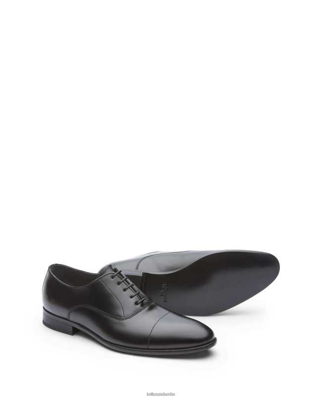 Lottusse Männer Regent Bright Calf Oxford 22LP030 Schwarz Schuhwerk