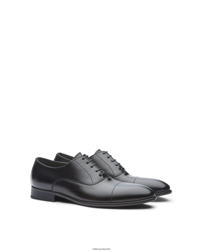 Lottusse Männer Regent Bright Calf Oxford 22LP030 Schwarz Schuhwerk