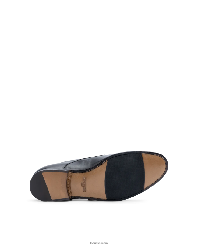 Lottusse Männer Verona bürstet Waden-Oxford ab 22LP089 Schwarz Schuhwerk