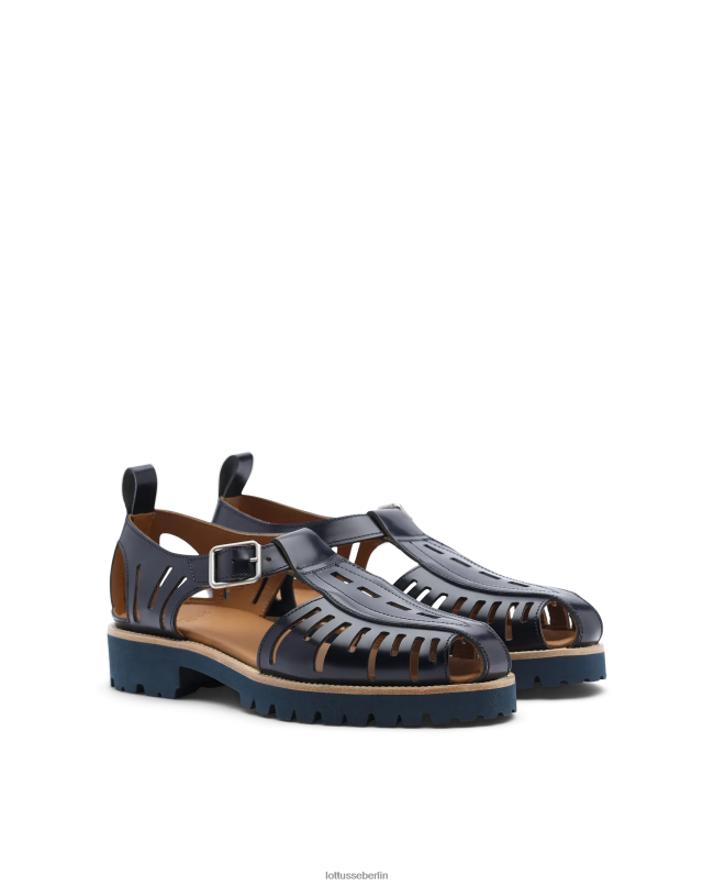 Lottusse Männer Covent Bright Calf Jelly-Schuhe 22LP094 Marineblau Schuhwerk