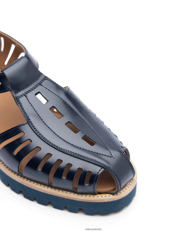 Lottusse Männer Covent Bright Calf Jelly-Schuhe 22LP094 Marineblau Schuhwerk