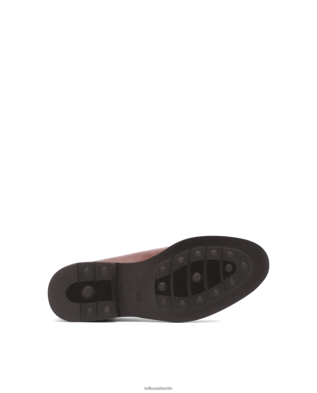Lottusse Männer Baltimore Derby-Loafer aus hellem Kalbsleder 22LP0162 Mokka Schuhwerk