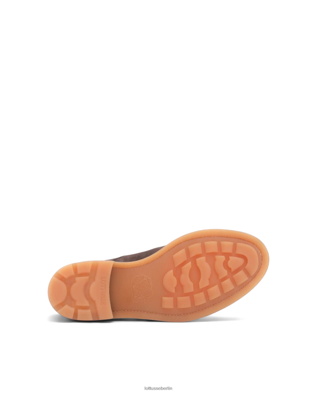 Lottusse Männer Bonaire Deer Wildleder-Derby-Loafer 22LP043 Mokka Schuhwerk