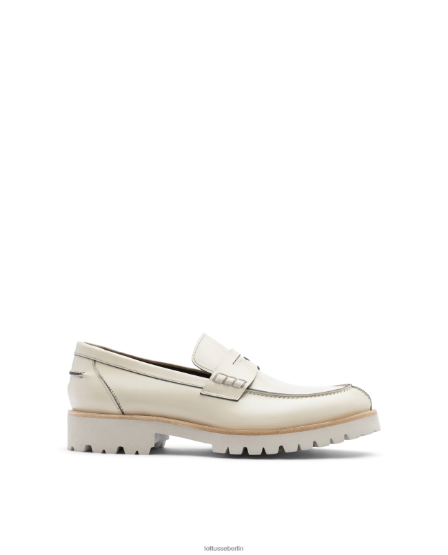 Lottusse Männer Covent-Loafer aus hellem Kalbsleder 22LP092 Beige Schuhwerk
