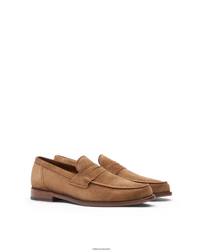 Lottusse Männer Daytona Wildleder-Kalbs-Loafer 22LP064 braun Schuhwerk