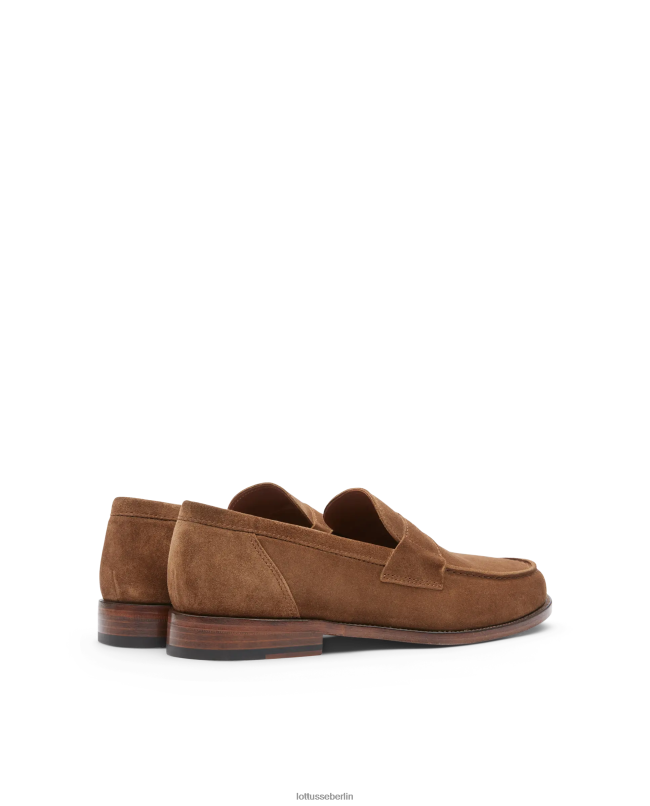 Lottusse Männer Daytona Wildleder-Kalbs-Loafer 22LP064 braun Schuhwerk