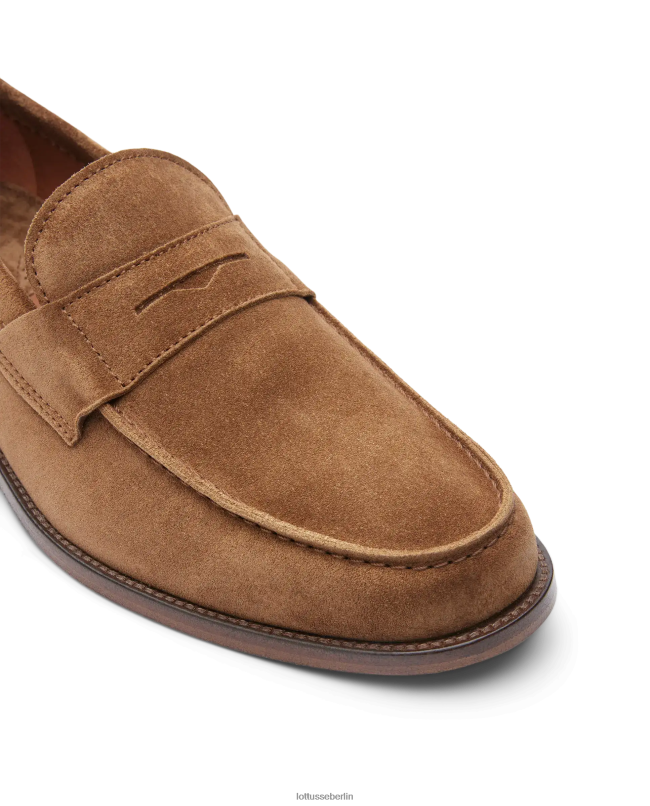 Lottusse Männer Daytona Wildleder-Kalbs-Loafer 22LP064 braun Schuhwerk