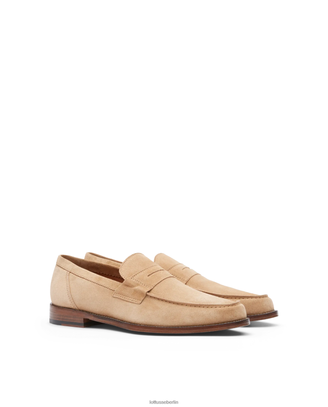 Lottusse Männer Daytona Wildleder-Kalbs-Loafer 22LP065 braun Schuhwerk