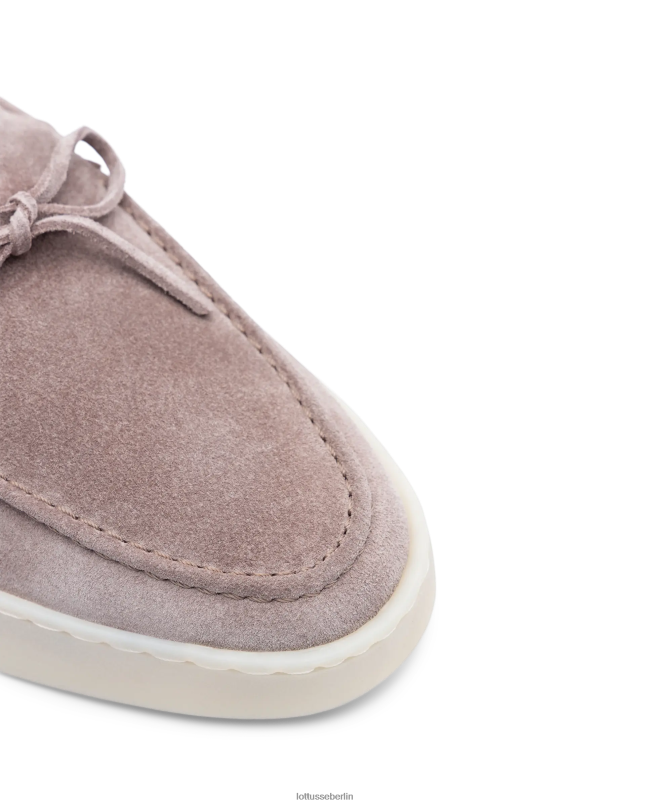 Lottusse Männer Fornells Wildleder-Kalbsloafer 22LP072 lila Schuhwerk