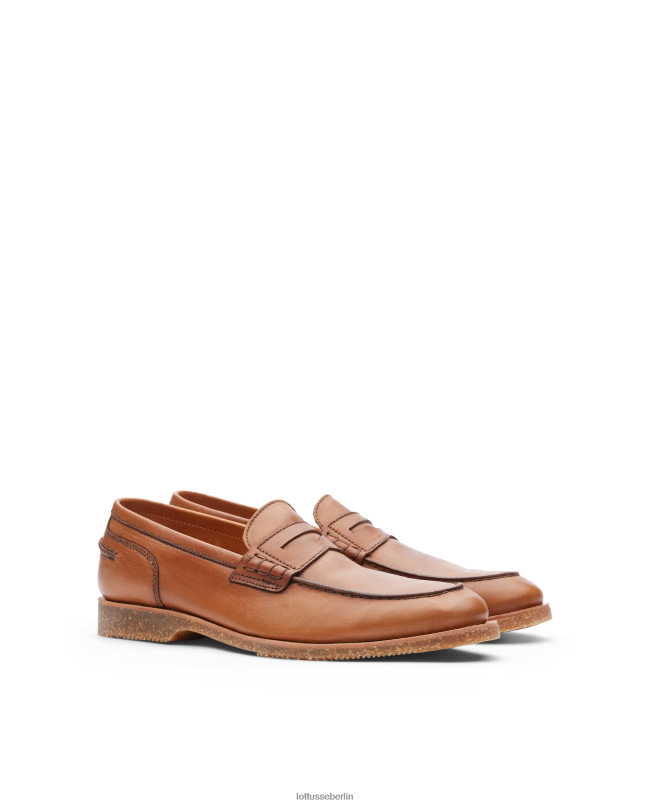 Lottusse Männer Loafer aus weichem Kalbsleder von Terra Vaqueta 22LP084 braun Schuhwerk