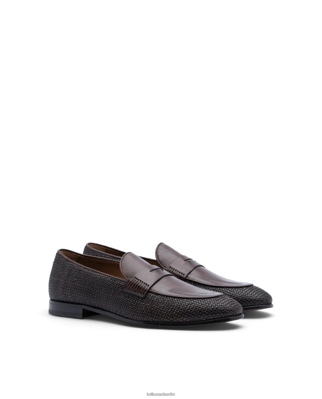 Lottusse Männer Verona-Mesh-Canguro-Loafer 22LP096 Mokka Schuhwerk
