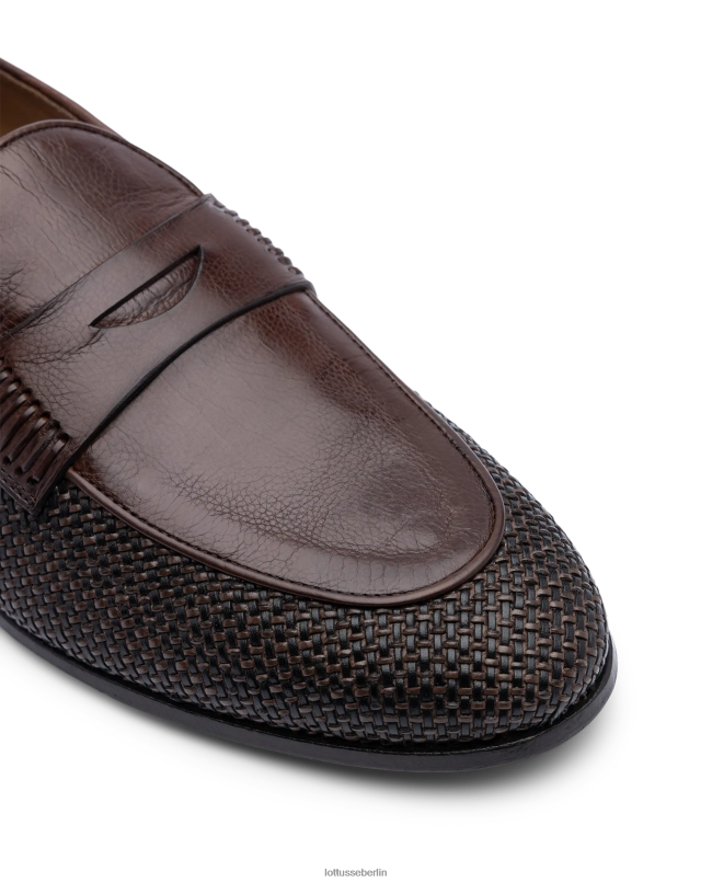 Lottusse Männer Verona-Mesh-Canguro-Loafer 22LP096 Mokka Schuhwerk