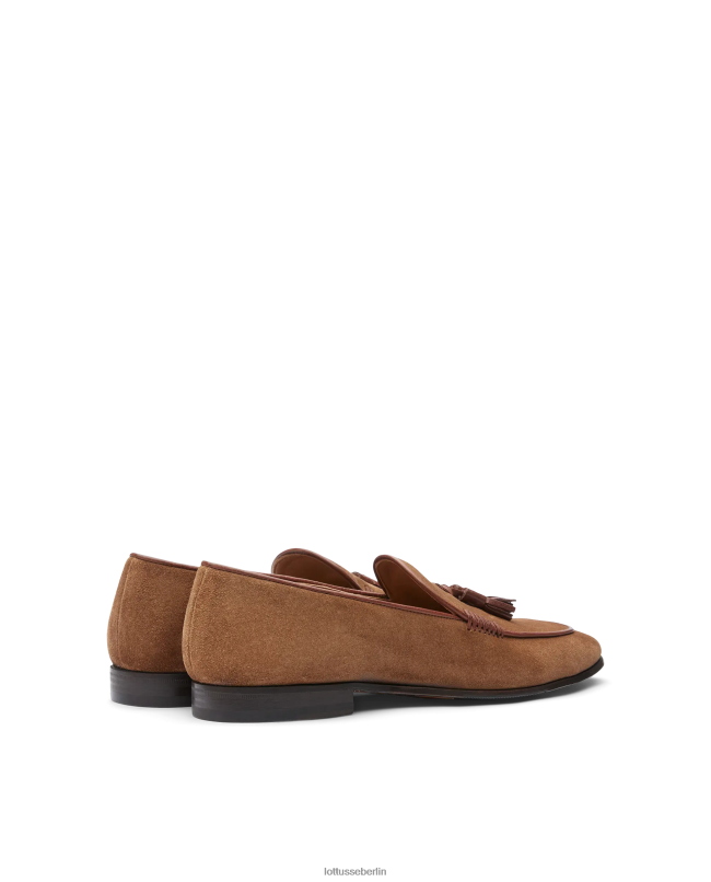 Lottusse Männer Verona Wildleder-Kalbs-Loafer 22LP086 braun Schuhwerk