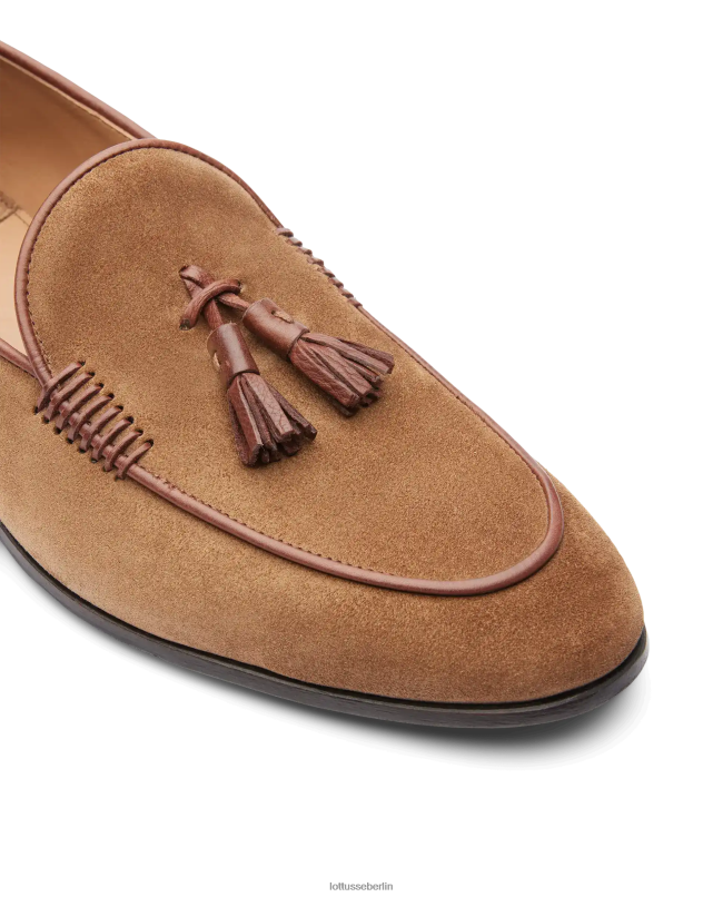 Lottusse Männer Verona Wildleder-Kalbs-Loafer 22LP086 braun Schuhwerk