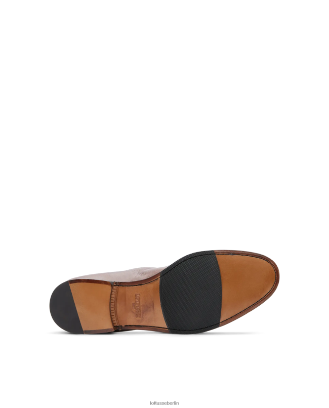 Lottusse Männer Verona bürstet Kalbsleder-Slipper ab 22LP087 Mokka Schuhwerk