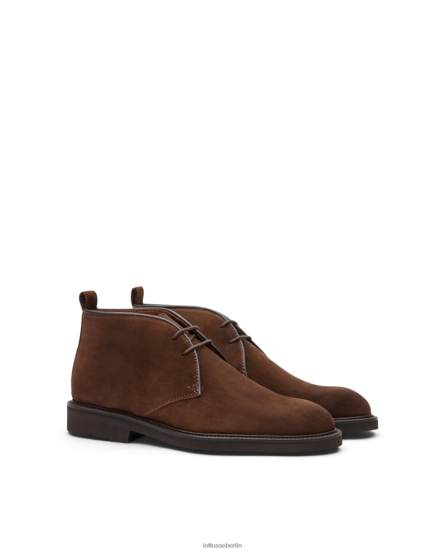 Lottusse Männer Baltimore Wildleder-Kalbsstiefeletten 22LP0154 braun Schuhwerk