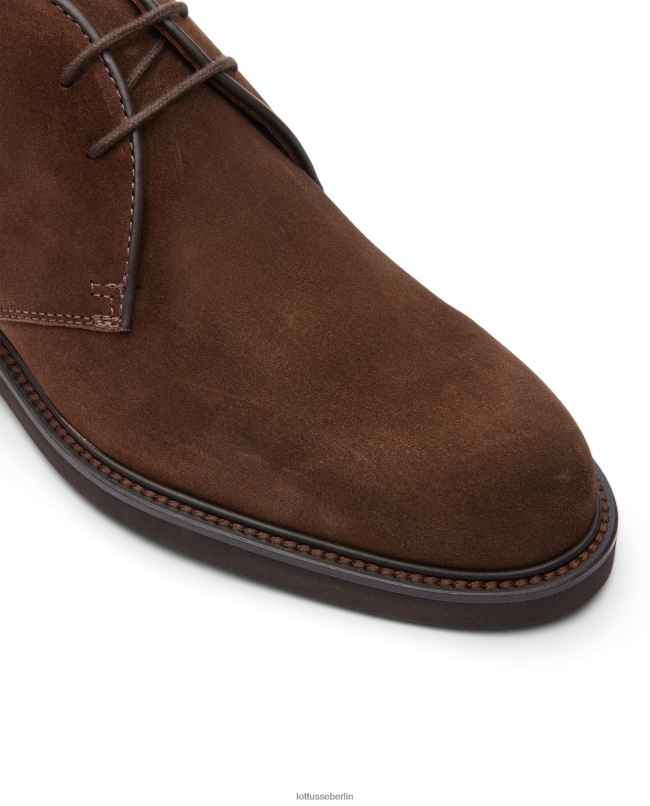 Lottusse Männer Baltimore Wildleder-Kalbsstiefeletten 22LP0154 braun Schuhwerk