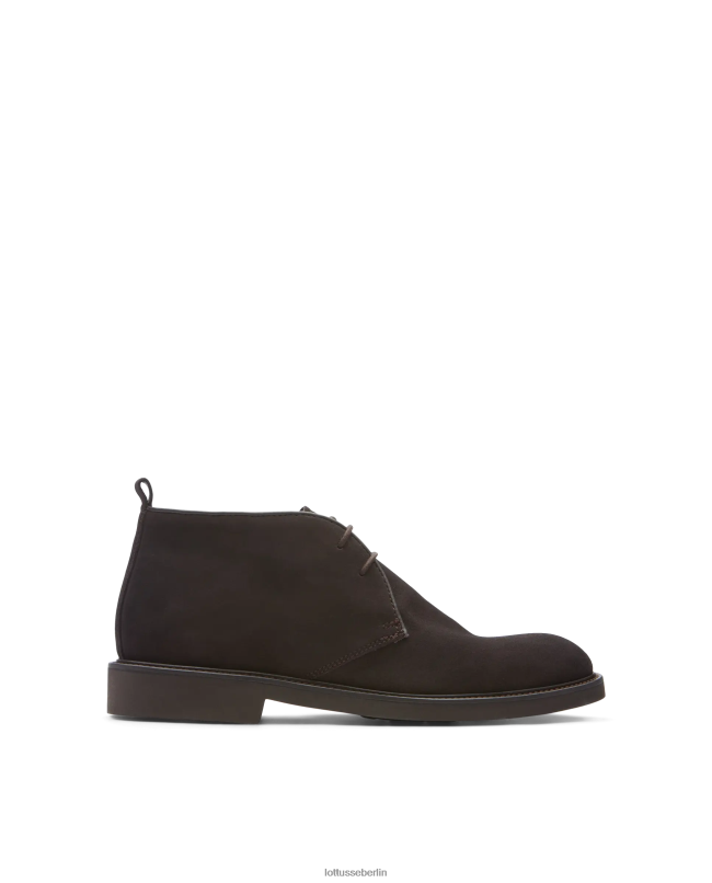 Lottusse Männer Baltimore Wildleder-Kalbsstiefeletten 22LP020 Mokka Schuhwerk