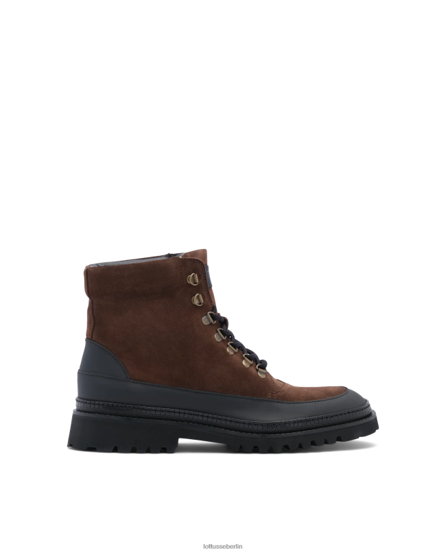 Lottusse Männer Covent-Schnürstiefel aus Kalbsleder 22LP0176 braun Schuhwerk