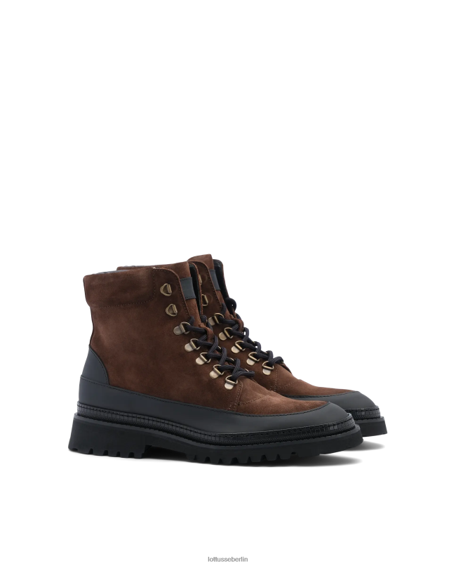 Lottusse Männer Covent-Schnürstiefel aus Kalbsleder 22LP0176 braun Schuhwerk