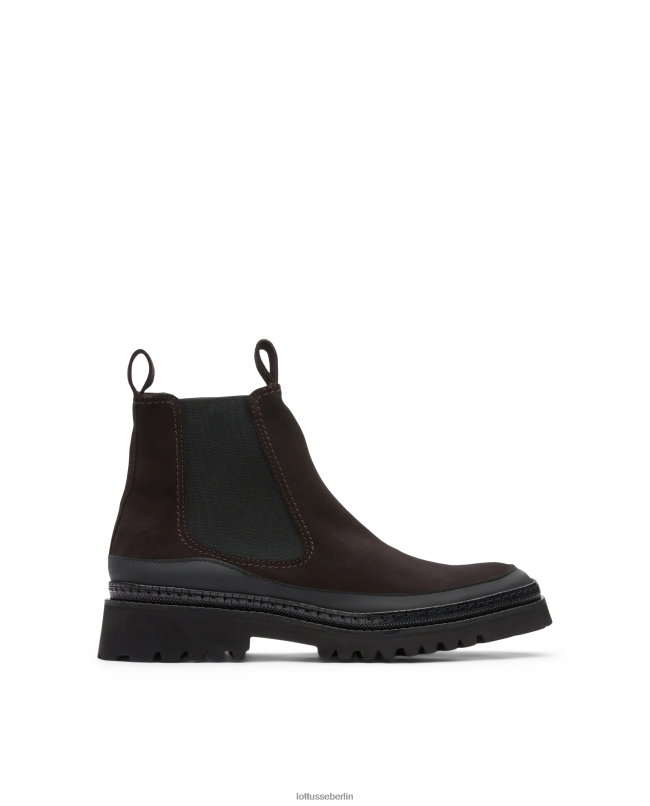 Lottusse Männer Covent Wildleder-Kalbsstiefeletten 22LP0178 Mokka Schuhwerk