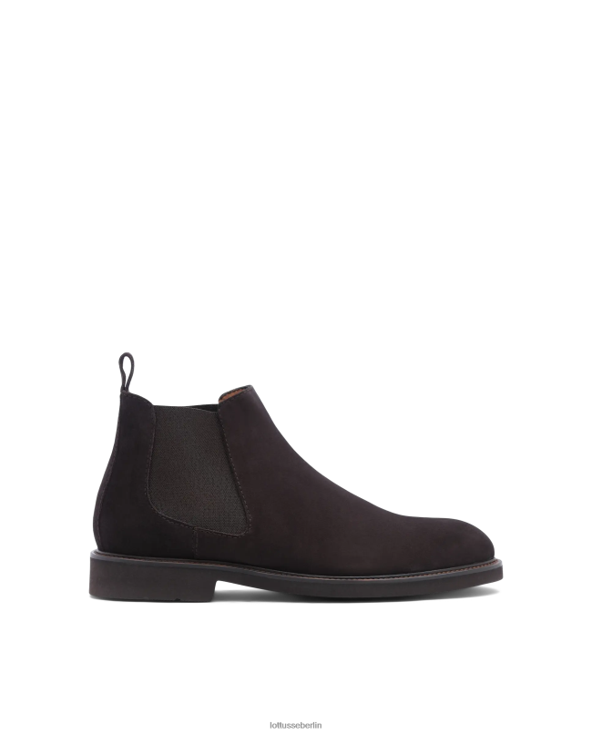 Lottusse Männer Stiefeletten aus Baltimore-Kalbswildleder 22LP0156 Mokka Schuhwerk