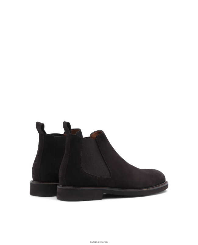 Lottusse Männer Stiefeletten aus Baltimore-Kalbswildleder 22LP0156 Mokka Schuhwerk