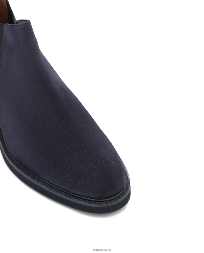 Lottusse Männer Stiefeletten aus Baltimore-Kalbswildleder 22LP0157 Marine Schuhwerk
