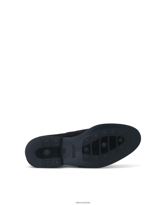 Lottusse Männer Stiefeletten aus Baltimore-Kalbswildleder 22LP0157 Marine Schuhwerk