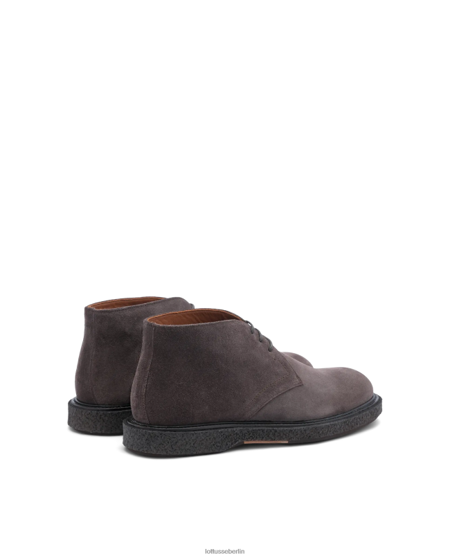 Lottusse Männer Stiefeletten aus Brisbane-Kalbswildleder 22LP0182 grau Schuhwerk