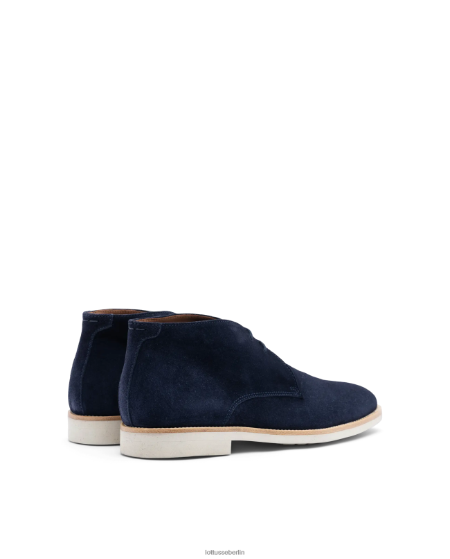 Lottusse Männer Venezia-Stiefeletten aus Kalbsleder 22LP090 Marineblau Schuhwerk