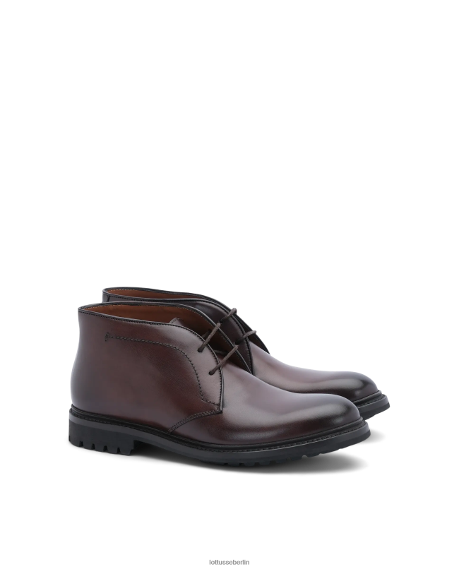 Lottusse Männer Walton Crust Anilin-Kalbsstiefeletten 22LP0130 Mokka Schuhwerk