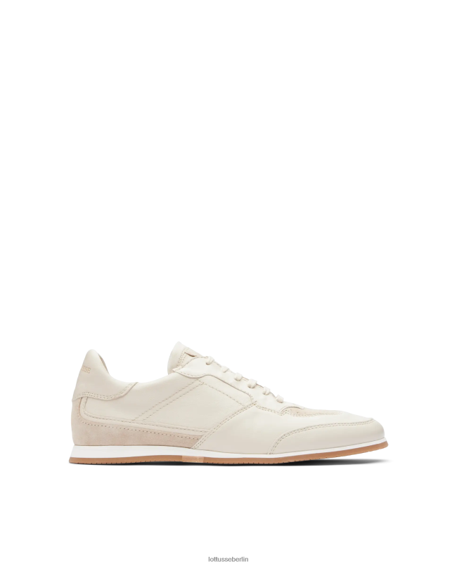 Lottusse Männer Mancor-Sneaker aus weichem Kalbsleder 22LP0114 cremefarben Schuhwerk