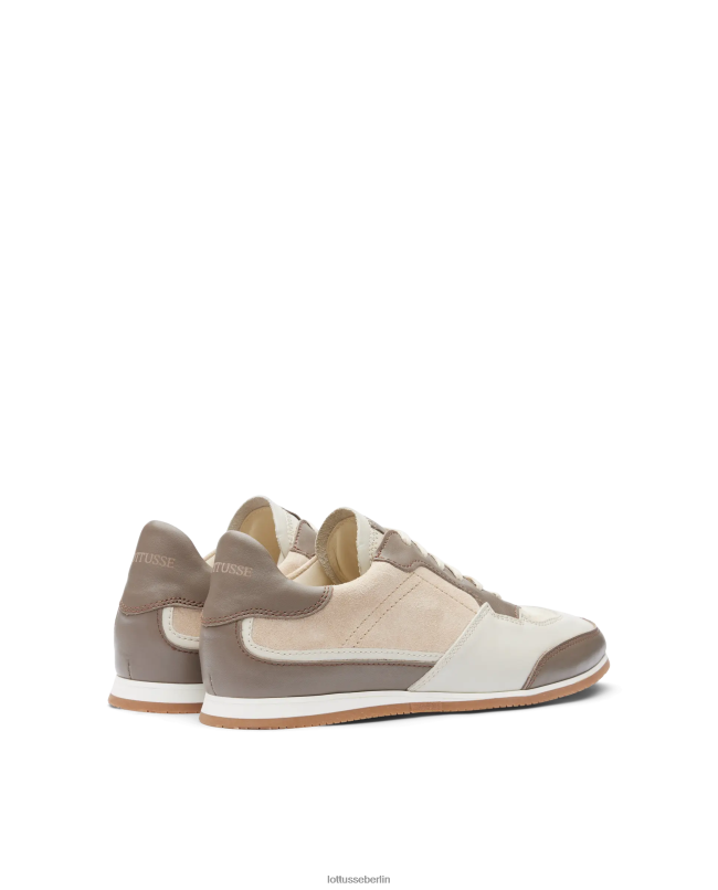 Lottusse Männer Mancor-Sneaker aus weichem Kalbsleder 22LP0115 Taupe Schuhwerk
