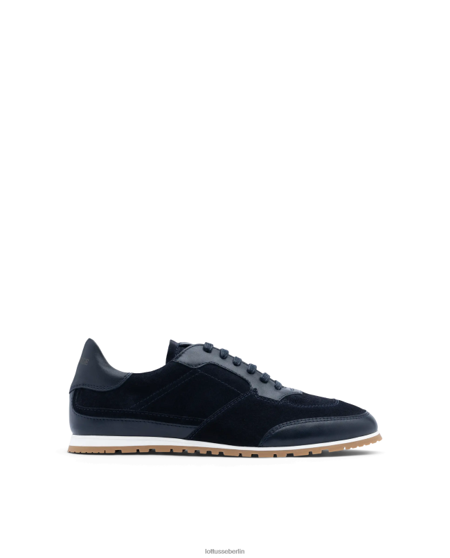 Lottusse Männer Mancor-Sneaker aus weichem Kalbsleder 22LP0116 Marineblau Schuhwerk